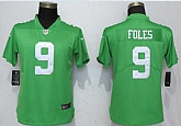 Women Nike Eagles 9 Nick Foles Green Throwback 2018 Vapor Untouchable Limited Jersey,baseball caps,new era cap wholesale,wholesale hats